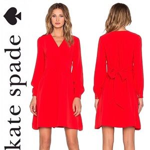 kate spade new york tie waist dress